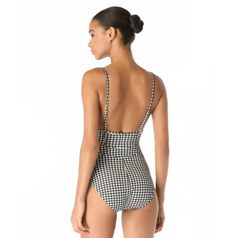 MICHAEL Michael Kors Women's Underwire One-Piece Swimsuit Size 8 3511
